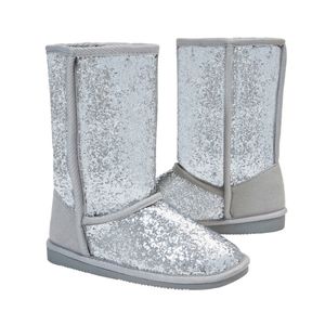Glitter fuzzy boot